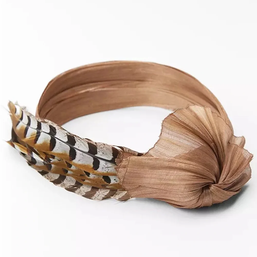 Zara feathered headband
